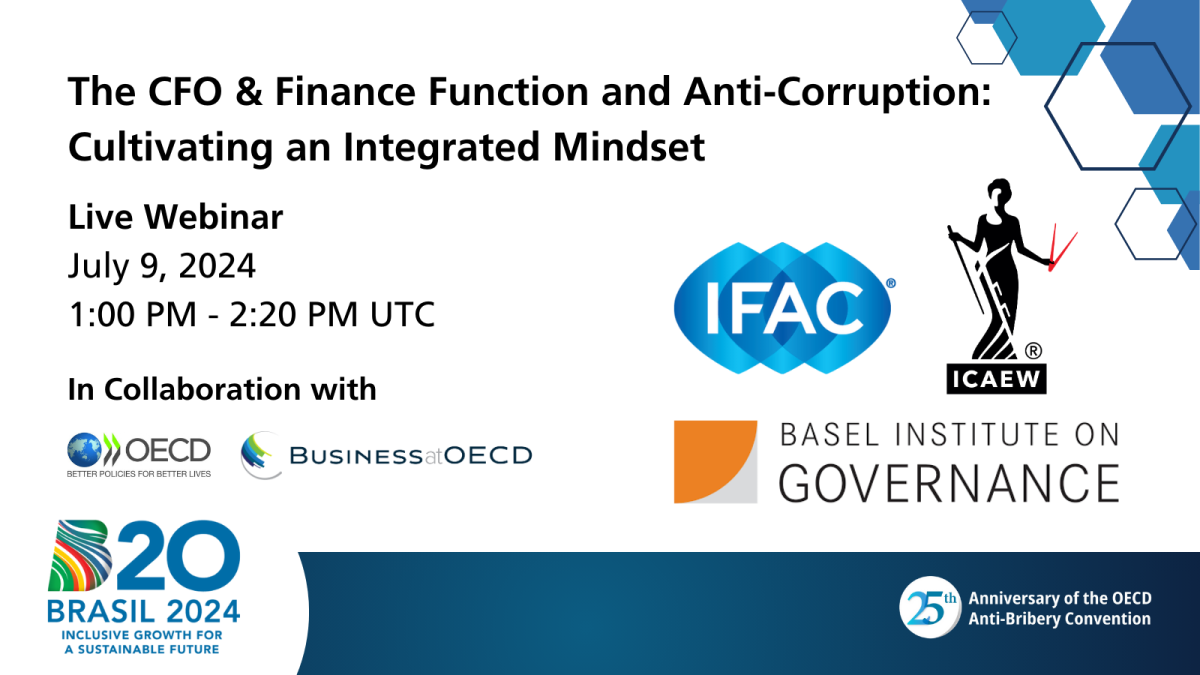 The CFO & Finance Function and Anti Corruption Event Banner