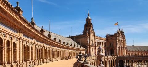 Plaza de Espana in Seville Spain